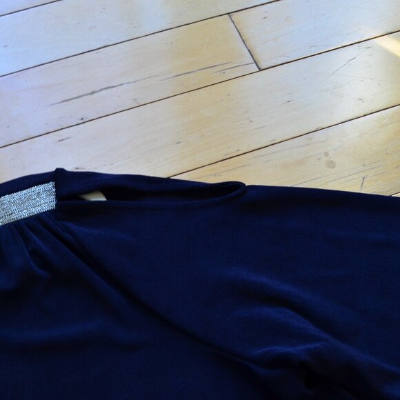 Chico's Chicos Trevelers Cut Out Shoulder Tunic 3/4 Sleeve Top Size 3 NWT XL - Picture 5 of 12